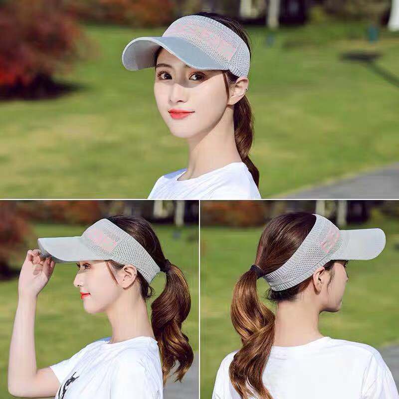 Topi Baseball Gaya Korea untuk Unisex Ponytail - Topi  Baseball