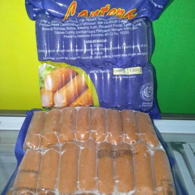 

Sosis Lantera kecil bungkus biru