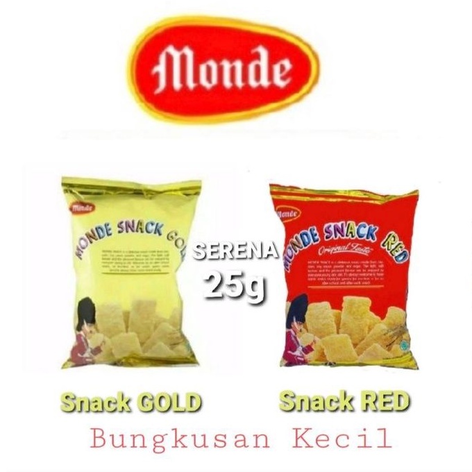 

Monde Serena Snack Gold Red Spicy 27 gr ( Bungkusan Kecil )