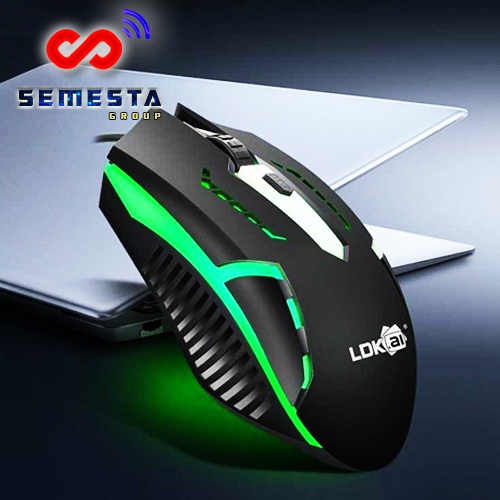 MOUSE USB LDK.AI D2 LED RGB 1200DPI