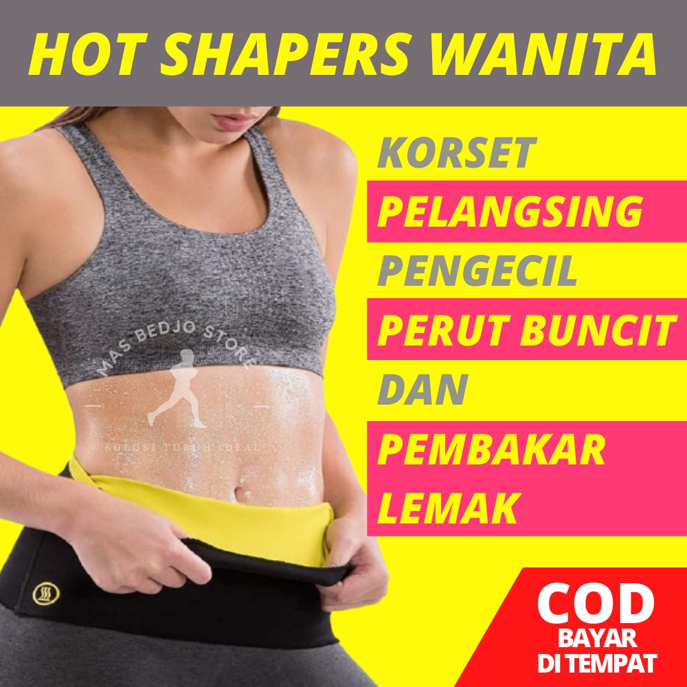 Korset Pelangsing Perut Buncit Neotex Hot Shapers Pengecil Perut Olahraga Stagen Pria Wanita