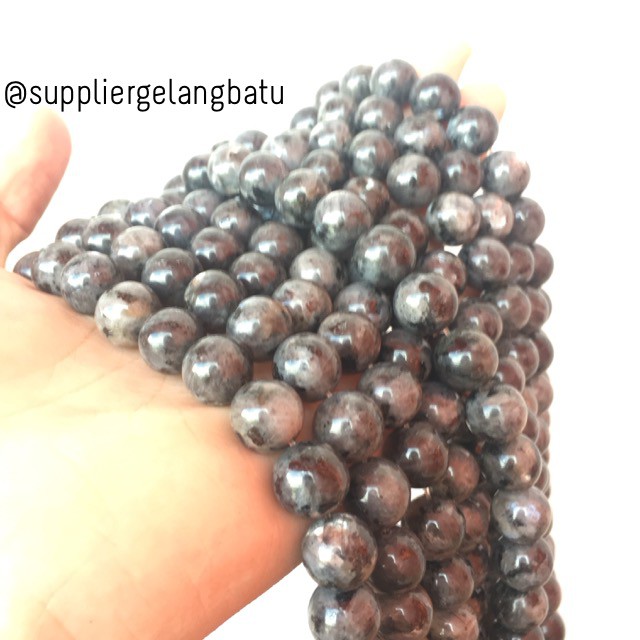 supplier batu abu labrador kilap 12mm labradorite bongkah akik accesories grosir supplier toko emas