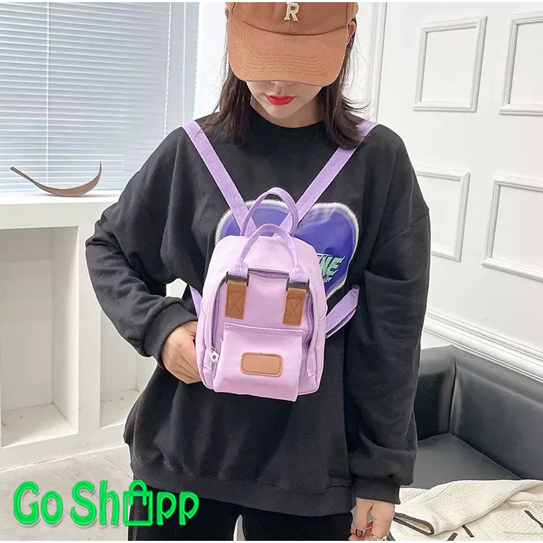 Tas Ransel Mini Wanita Import Fashion Korea - Tas Backpack Wanita Multifungsi Terbaru - Tas Wanita Lucu Kekinian [BK16]