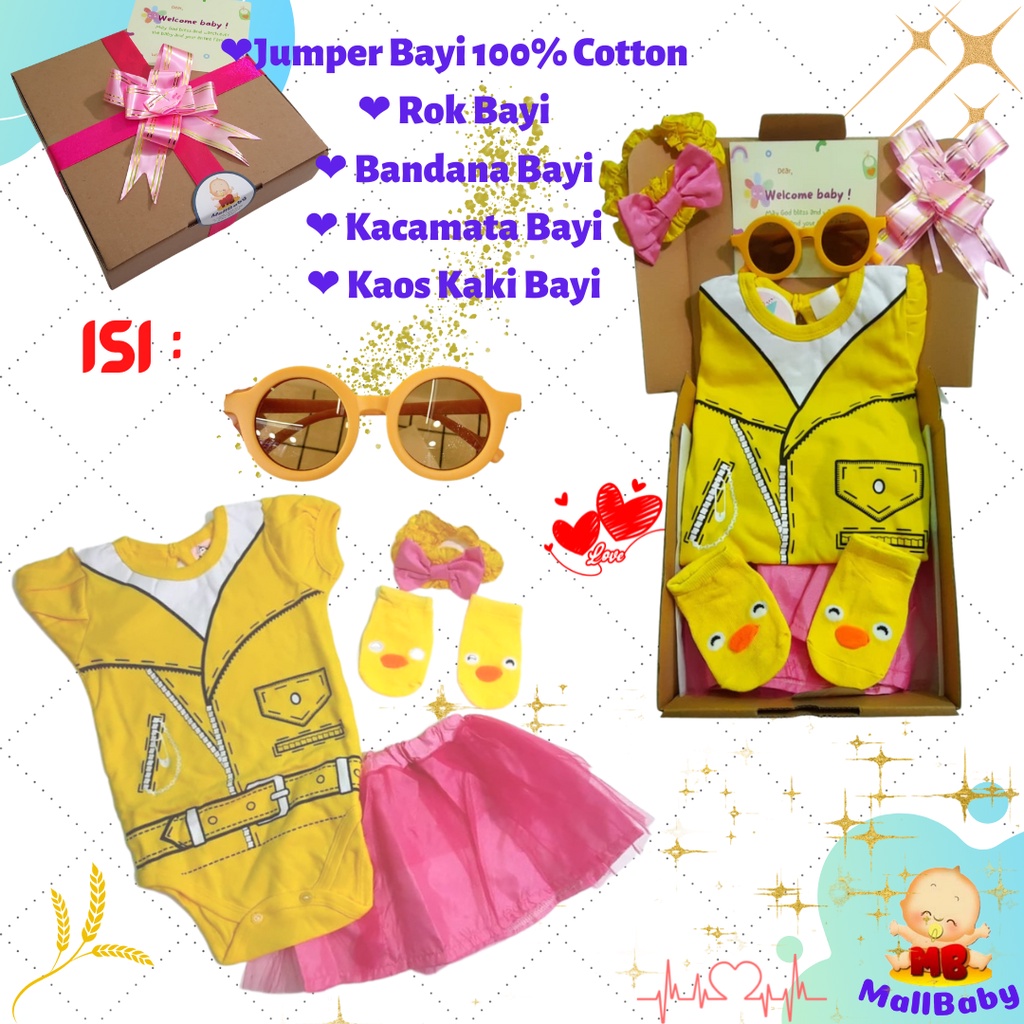 Kado Bayi Lahiran Bayi Cewek Hampers Baby Girl Gift Set