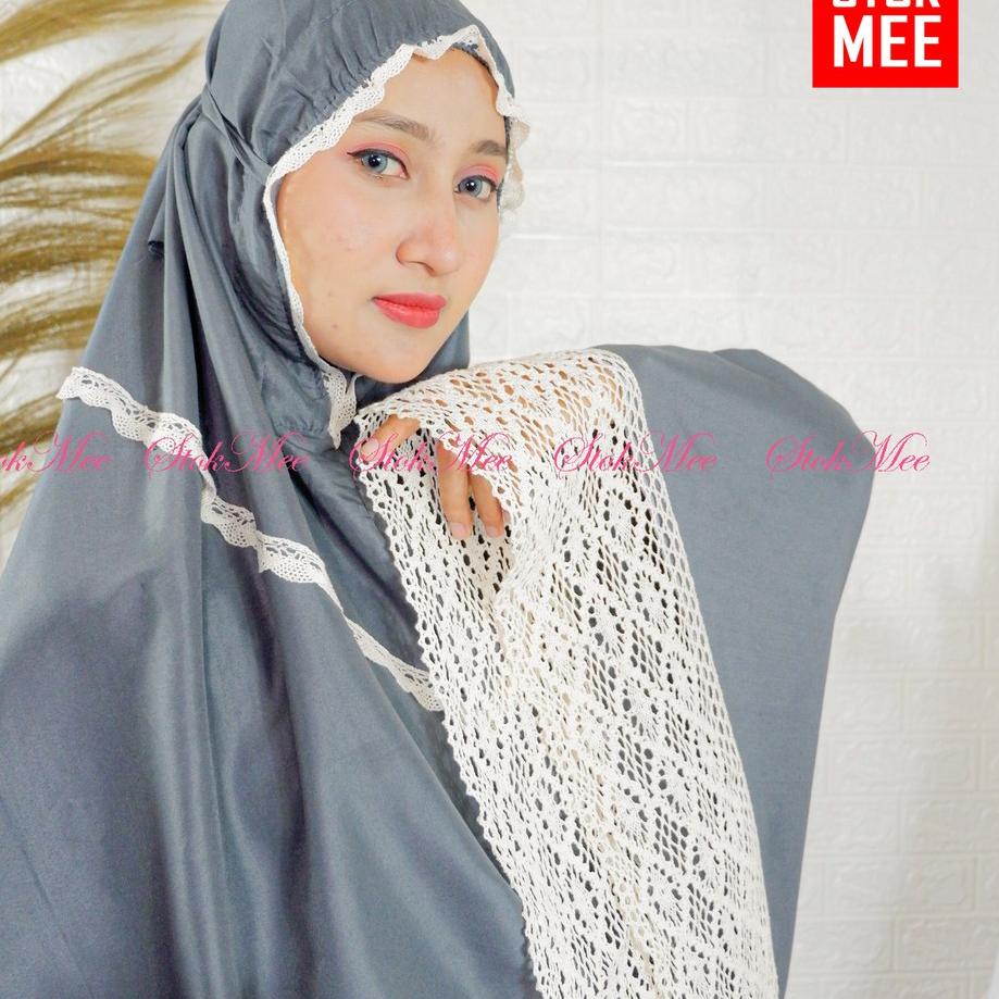 Mukena Dewasa katun polos Mukenah Jumbo Bahan Adem