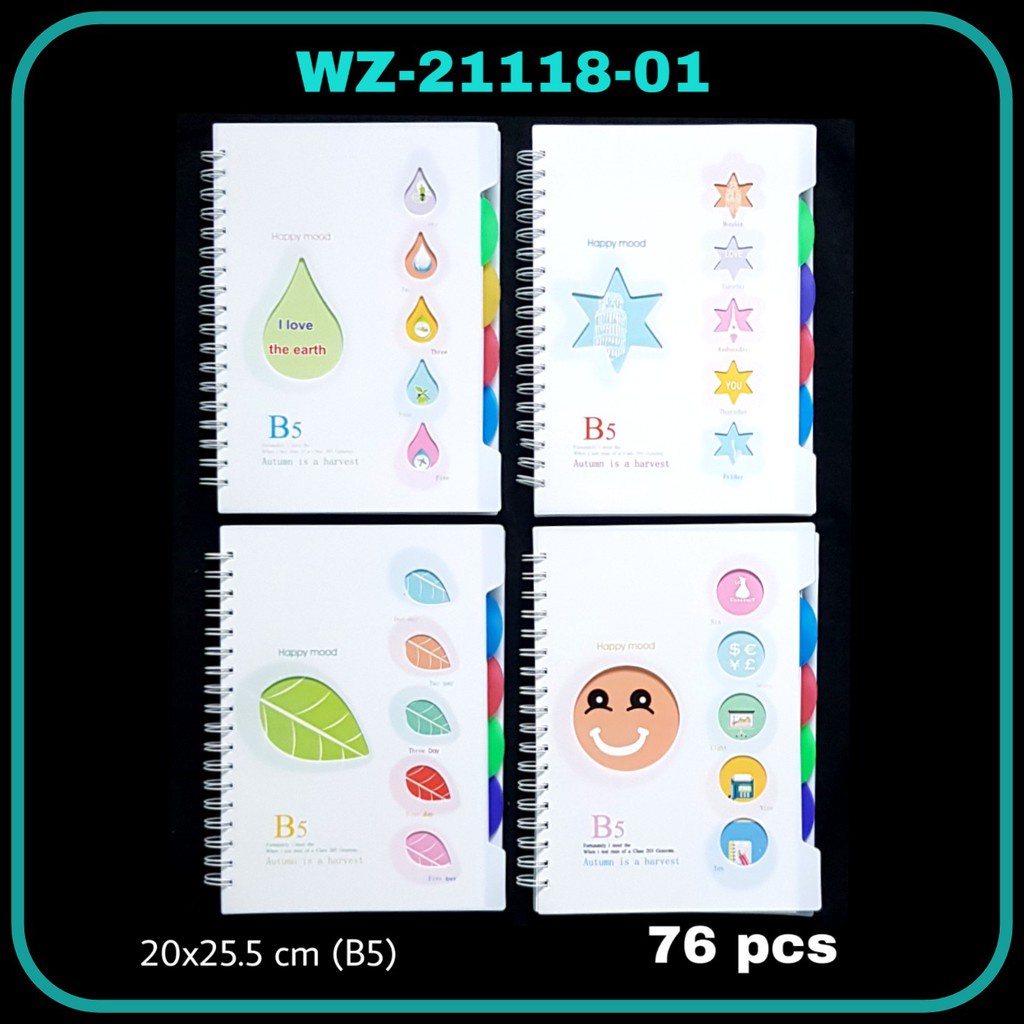 

MJ Buku Spiral WZ-B5 21118-01 / Notebook Spiral / Notebook