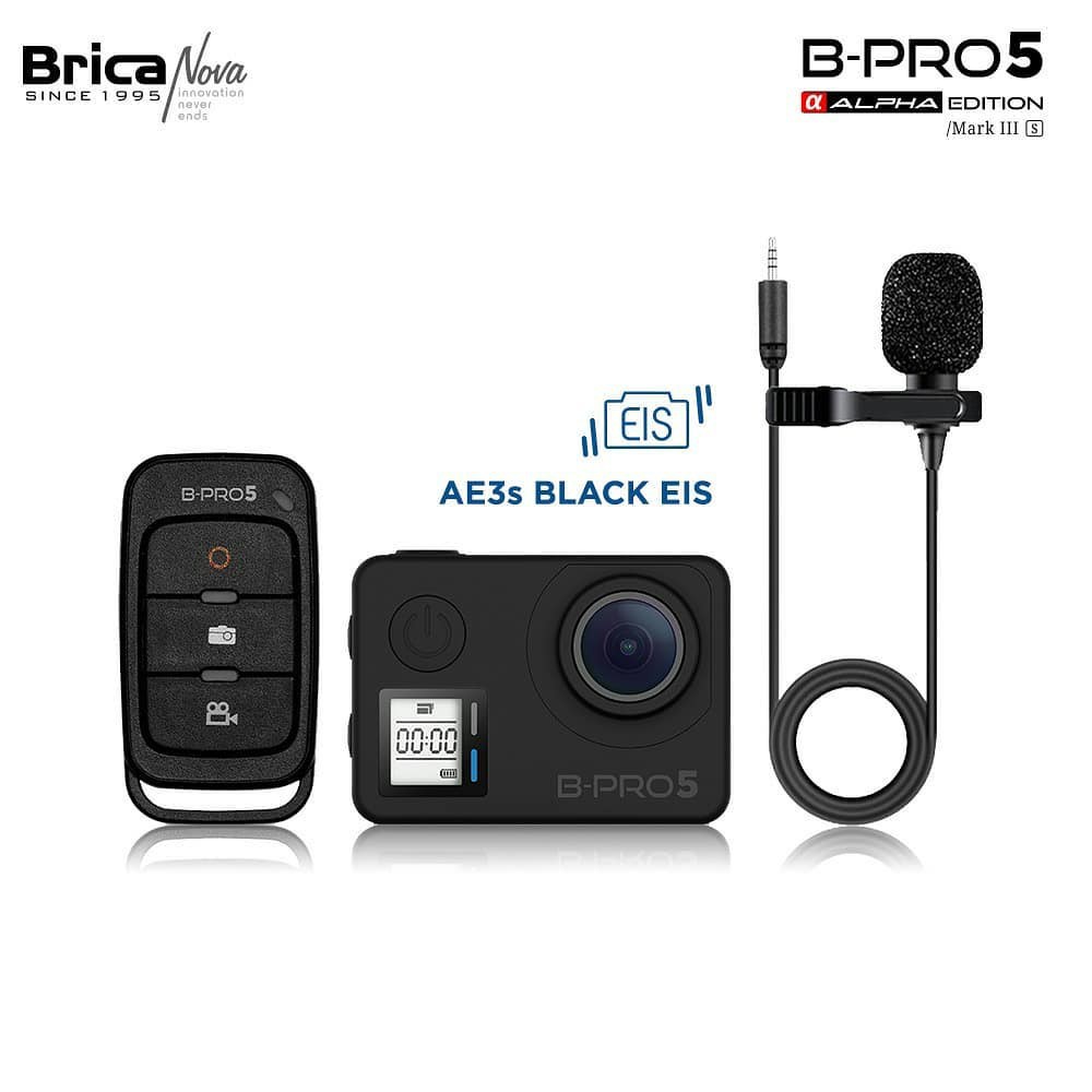 Brica B-PRO5 Alpha Edition 4K Mark III S (AE3S) Black + Gratis Kaos - Action Cam Image 2