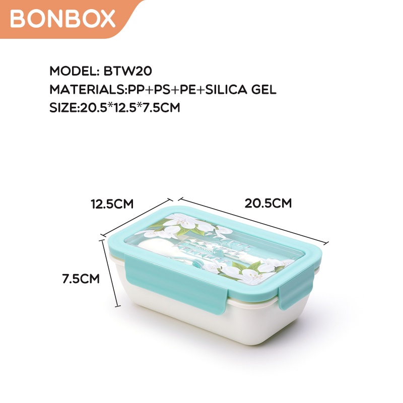 TEMPAT MAKAN SET BONBOX Kotak Makan Plastik Multifungsi Lunch Box Susun Microwaveable Food Grade Material BTW30 BTW20