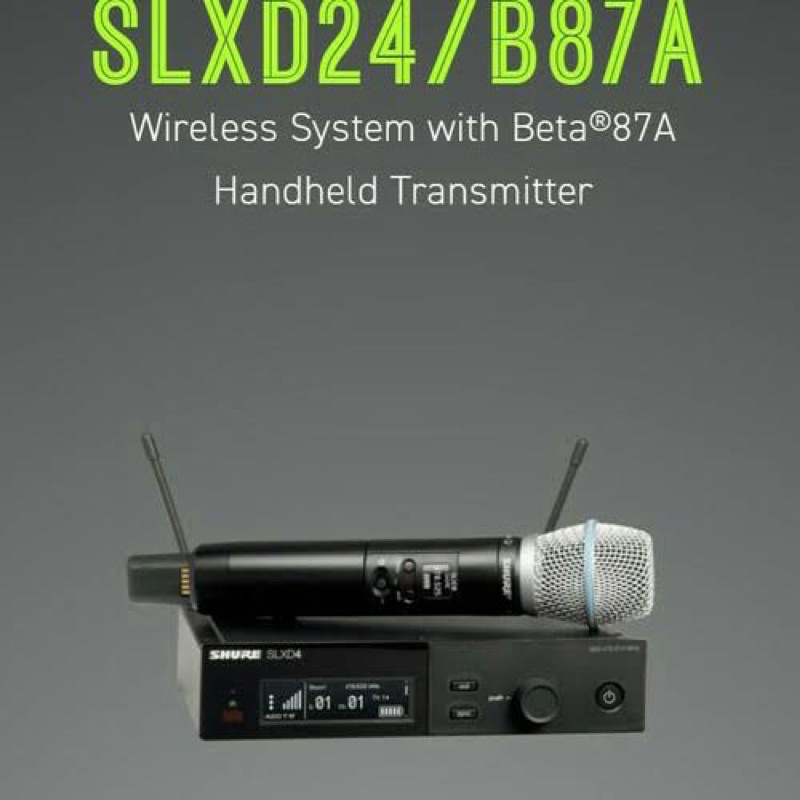 wireless mic shure slxd 24 beta 87 a original . wireless mic shure slx d 24 beta 87 a original