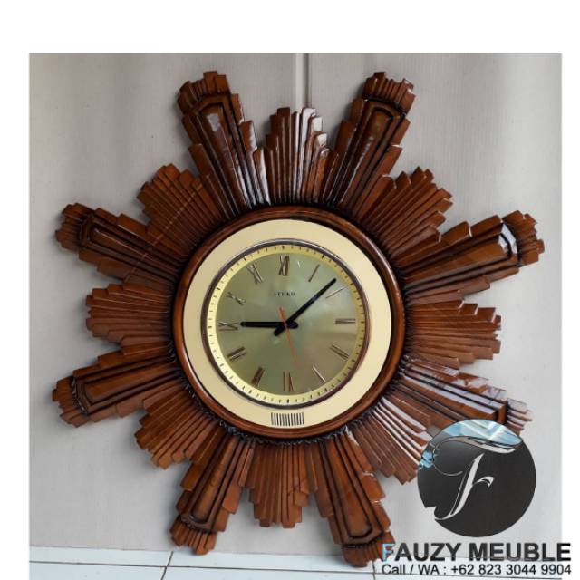 Jam Dinding Matahari Robot,Jam Dinding Jati Jepara