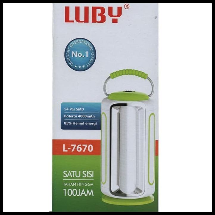 Emergency Luby L-7670 Lampu Darurat, Tahan 100 Jam