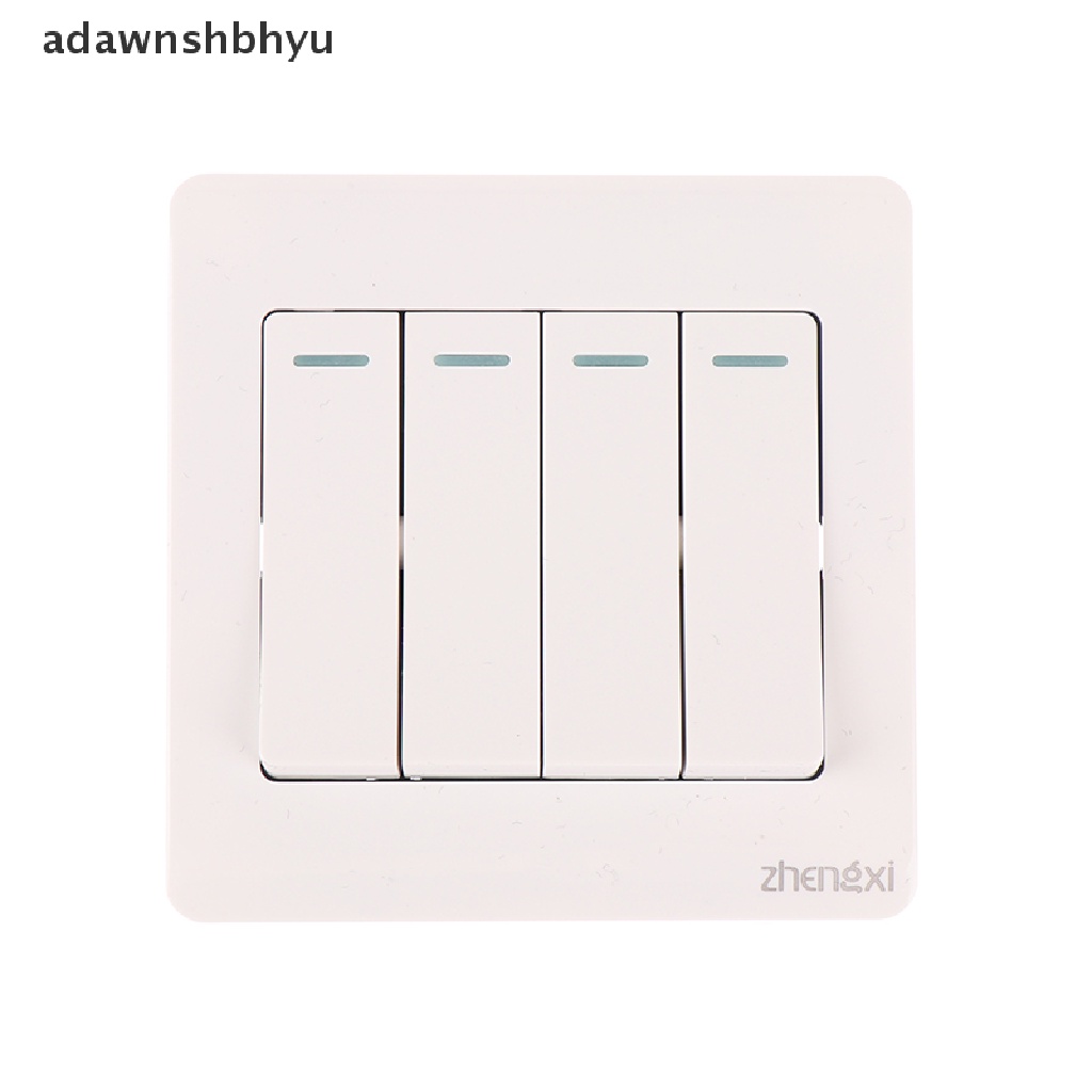 Adawnshbhyu Saklar Dinding1/2/3 /4 Gang 1Way Tombol Saklar Lampu Dinding Tombol On/Off Push Button