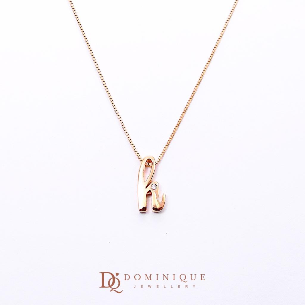 

Dominique Jewellery-Pendant Diamond H + Necklace Kadar 75%