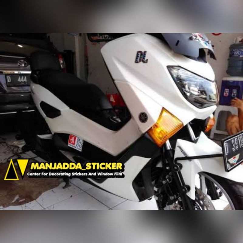 Stiker Skotlet Motor / Stiker Putih Doff