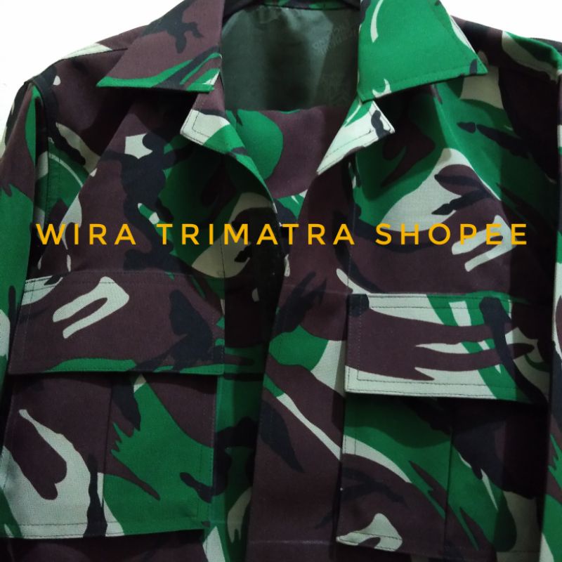 baju pdl Velbed PLATINUM VIP Trimatra full furing Velcro / PEREKAT Resleting PERKERAS