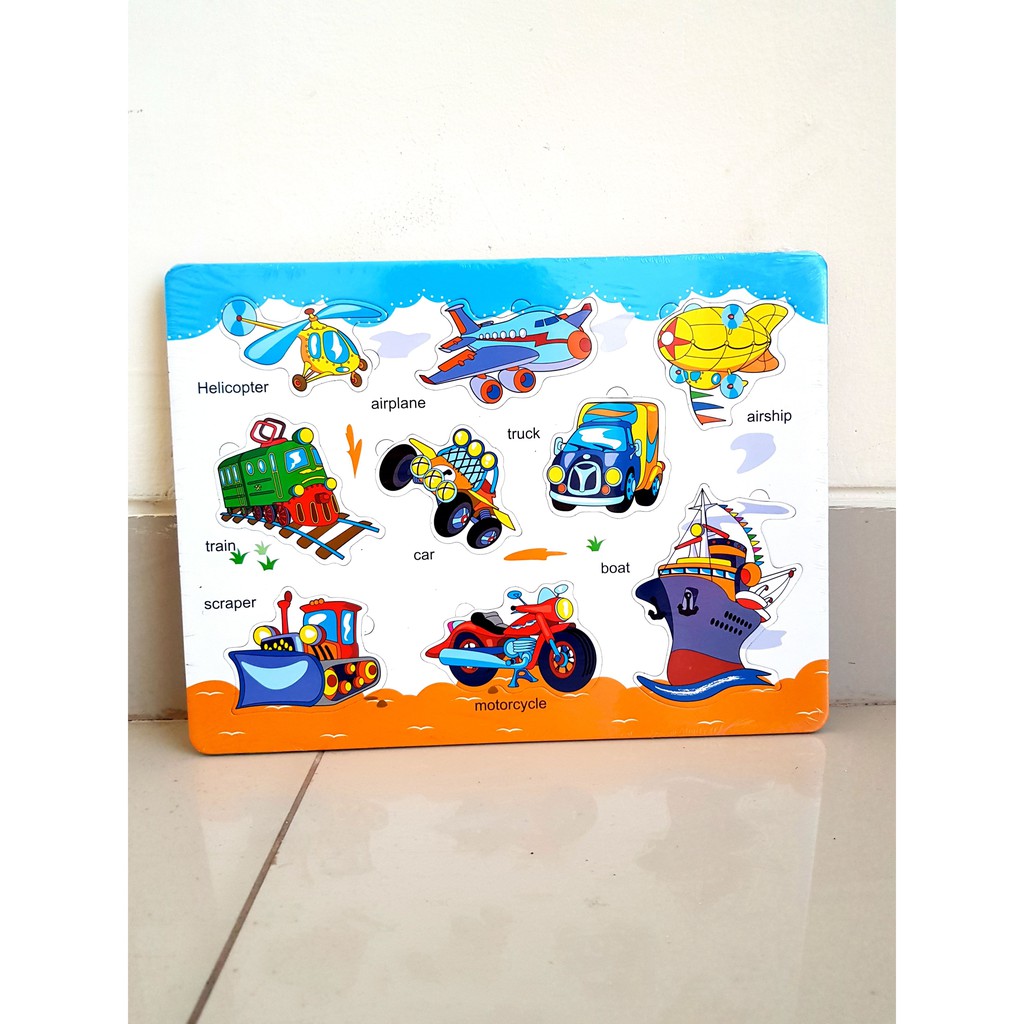 Puzzle Anak Aneka Bentuk Kendaraan Shapes Hewan Buah - Puzzle Edukatif - Puzzle Anak Pintar