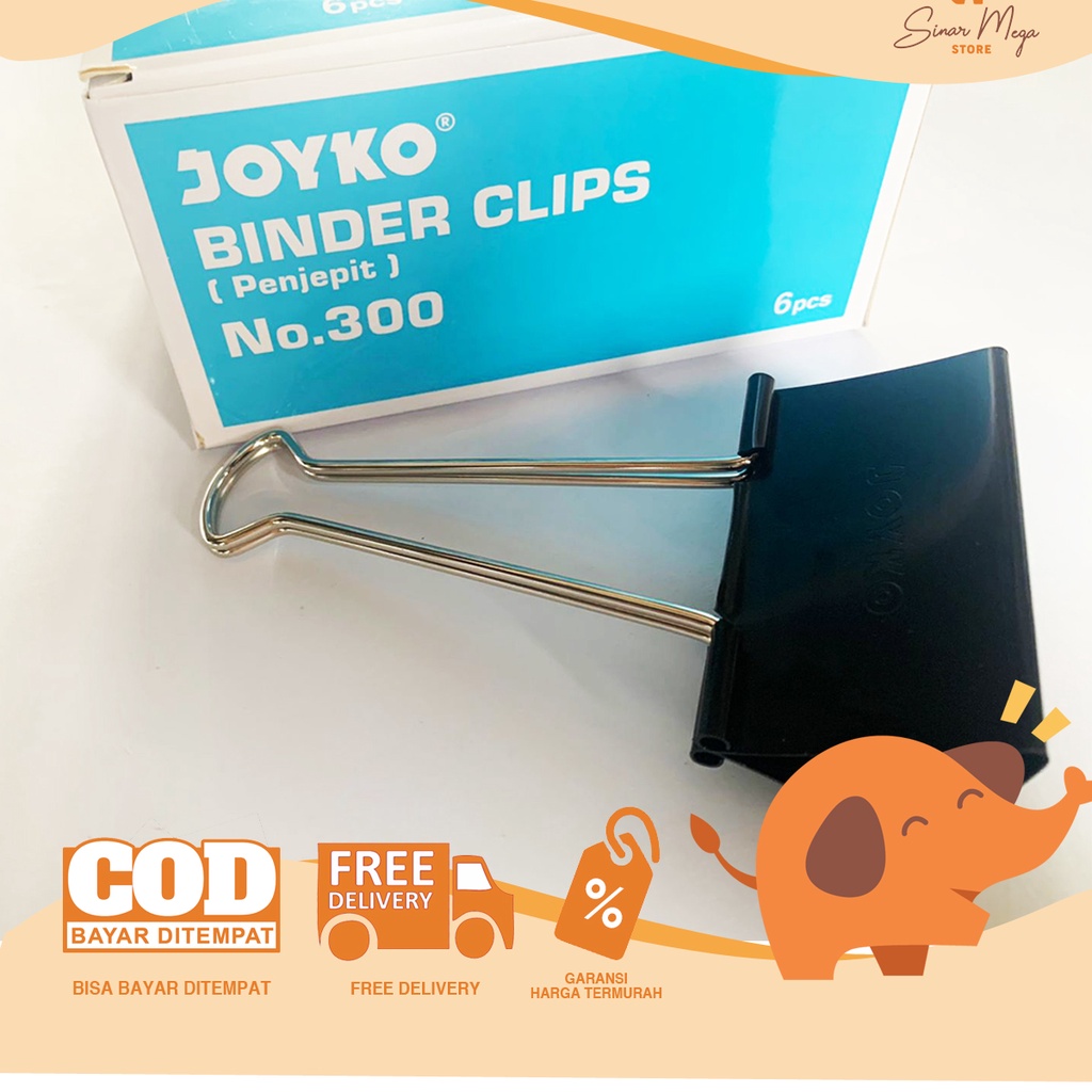 

Joyko Binder Clip Penjepit Kerja 300 / Clip Penjepit Kerja Besar Murah Berkualitas