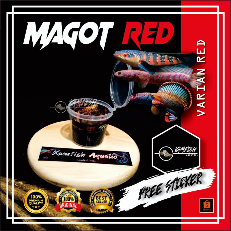 PAKAN IKAN CHANA RED SENTARUM/MAGOT BSF RED PIGMENT