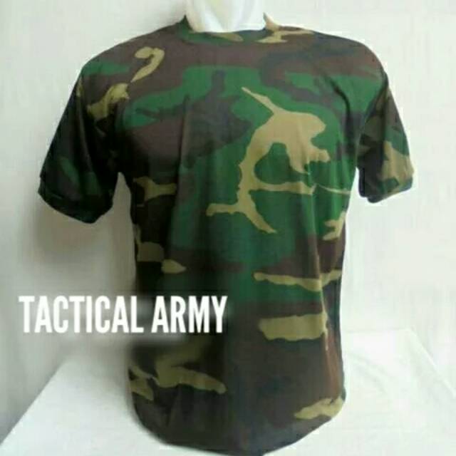 Kaos army loreng nato woodland us banser