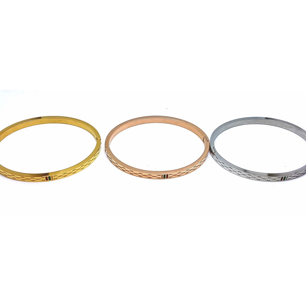 Gelang Bangle Titanium ANTI KARAT SELAMANYA PGM GT32