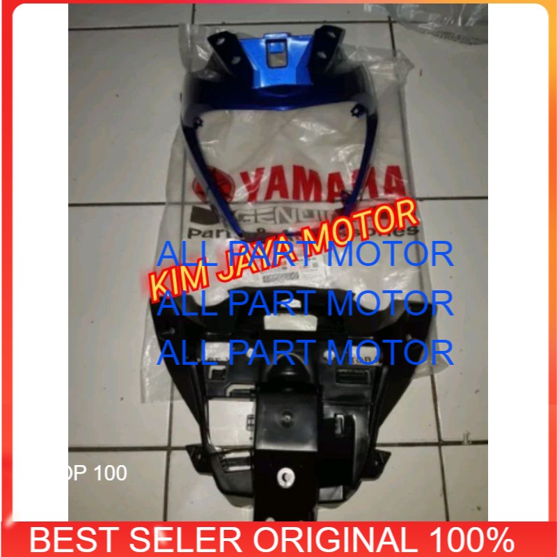 Paket Batok Lampu-Batok Depan biru Plus Belakang Yamaha All New Vixion-Vixion R Original ygp