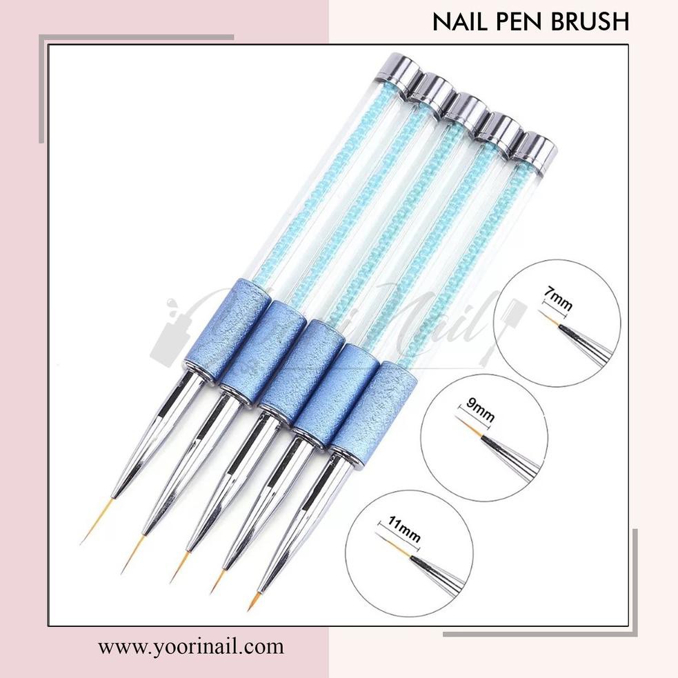 

[KODE FJ2024] Diamond pen brush 5mm 7mm 9mm 11mm kuas painting gel brush nail art paint kuas lukis u