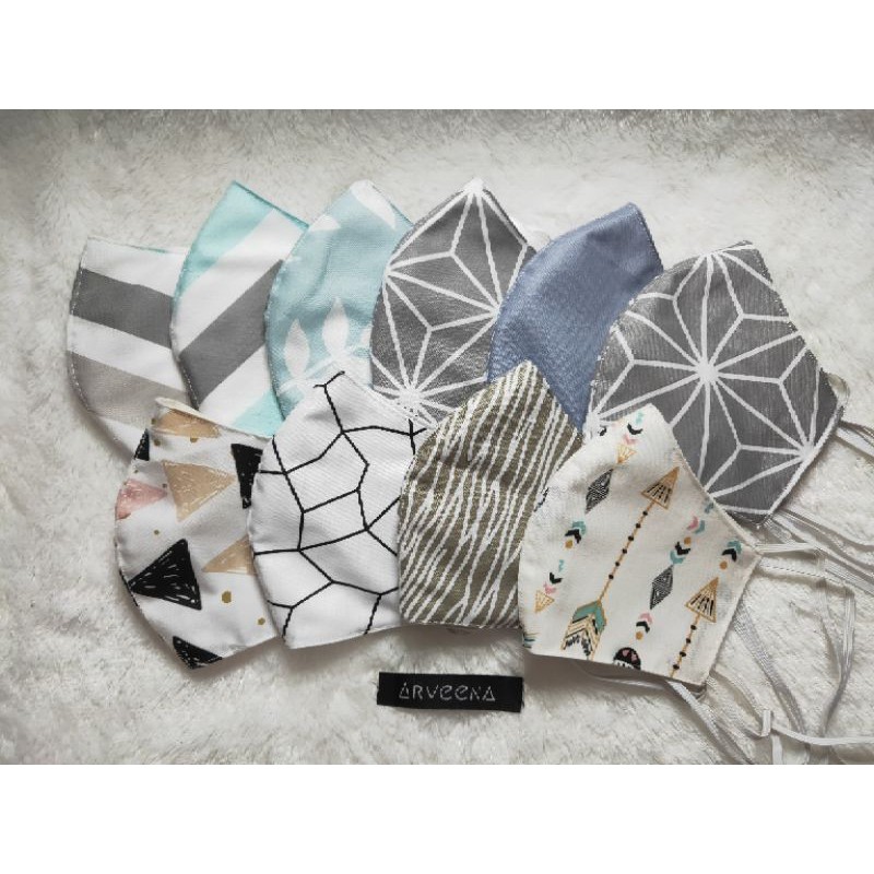 MASKER KAIN MOTIF LUCU / MASKER MURAH