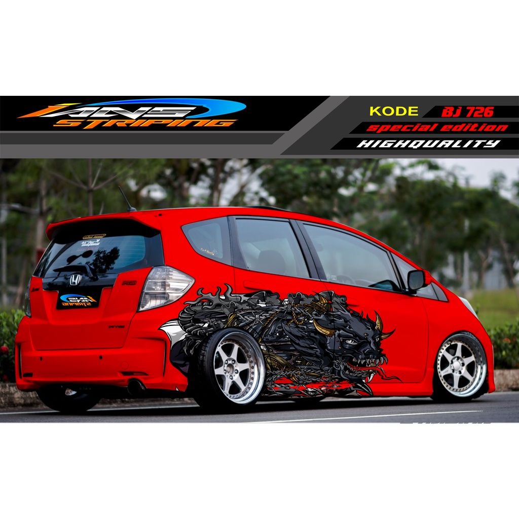 STICKER MOBIL HONDA BRIO / JAZZ RS / MOBILIO / AGYA / YARIS / ATOS / STICKER MOBIL