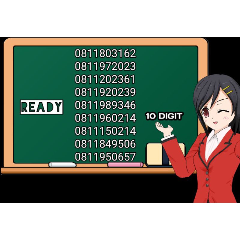 No CANTIK 10 DIGIT  (HALO)