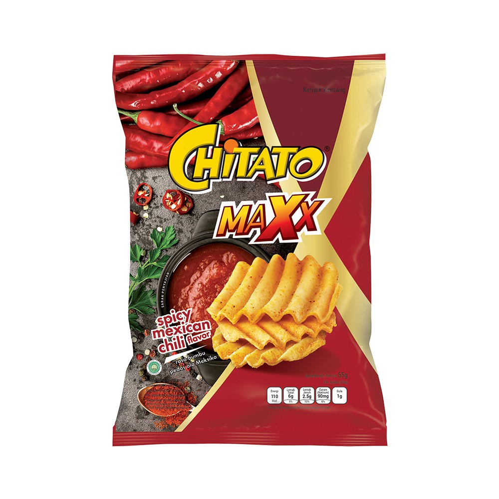 

Chitato Maxx Spicy Mexican Chili 55 Gr - 4 Pcs Promo Snack