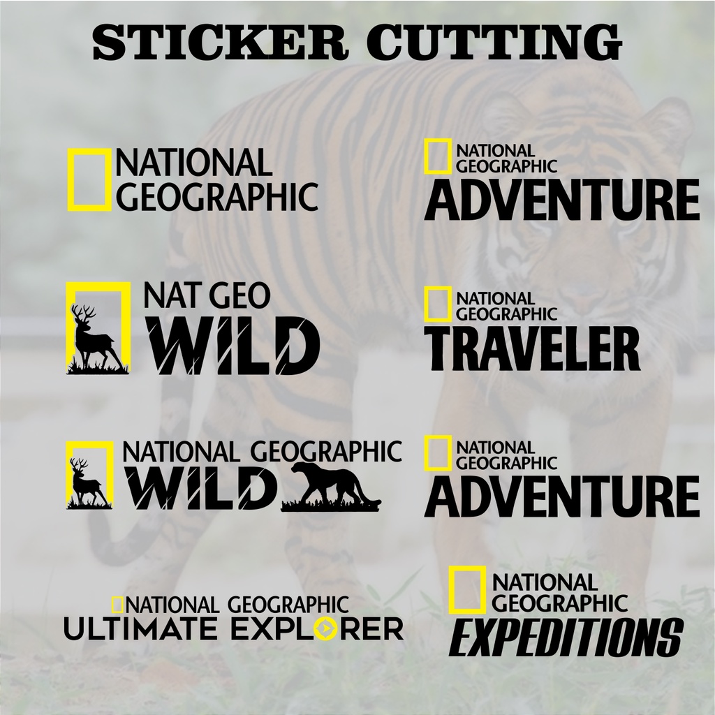 Sticker Cutting National Geographic / stiker cutting national geographic wild