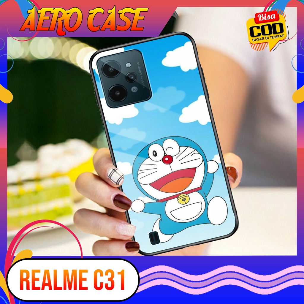 Case Realme C31 - Casing Realme C31 Terbaru 2021 AERO CASE [ MOTIF KARTUN DRMN ] Silikon Realme C31 