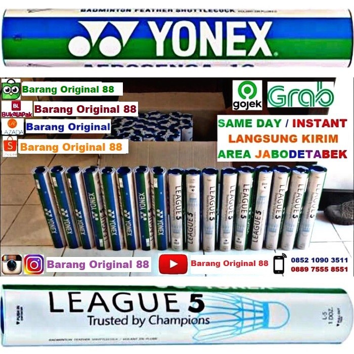 Shuttlecock  Kok Bulutangkis Badminton Yonex League 5