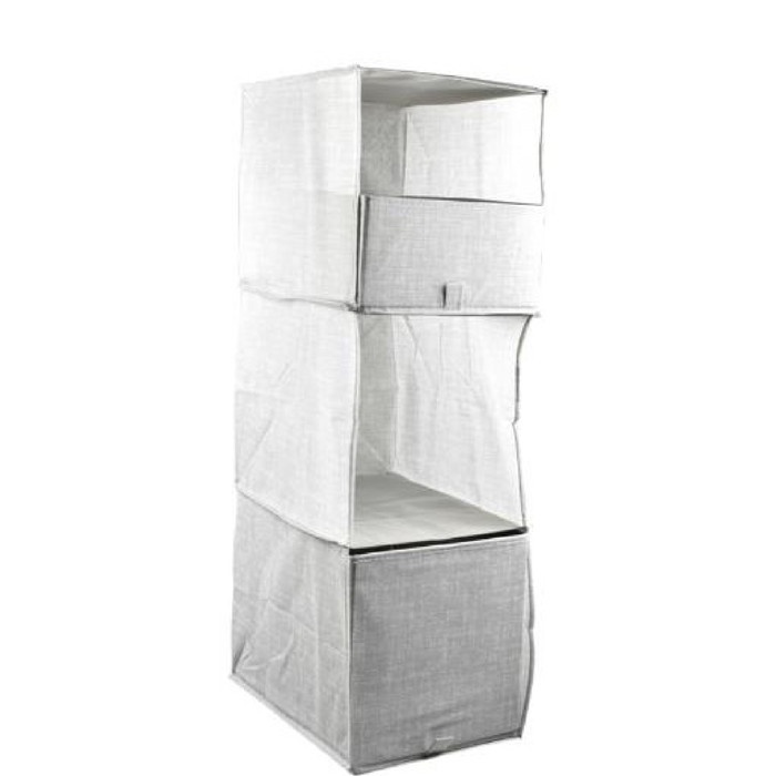 Krishome Rak Dinding Gantung 28x38x88 Cm - Abu-Abu