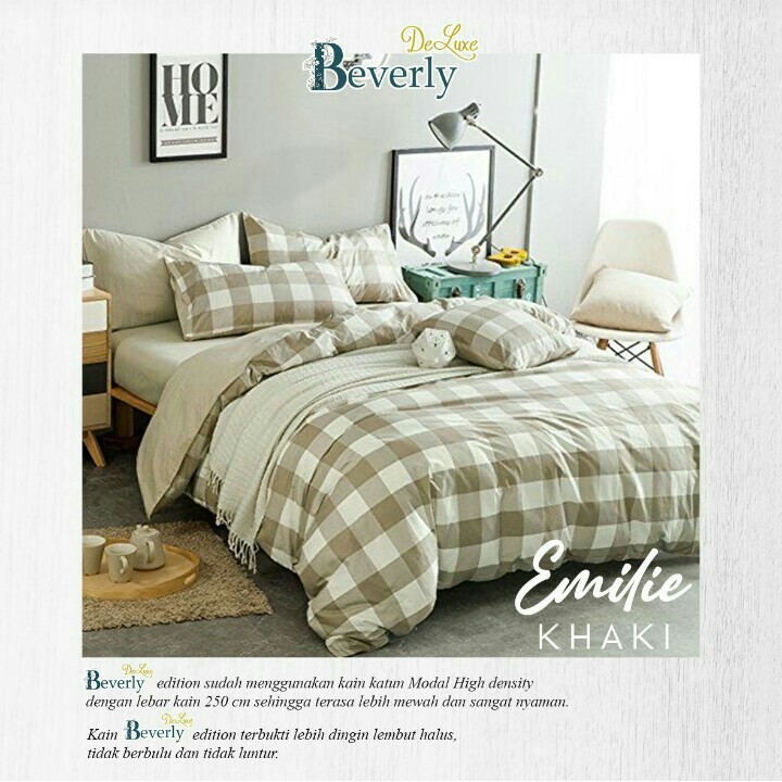 sprei beverly emilie khaki