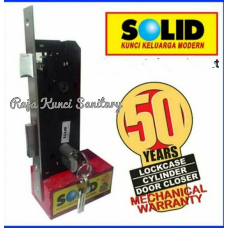 SOLID/Bodi Lidah Solid/Kunci Pintu Solid LC 111 WL 40 US 32D+Cylinder