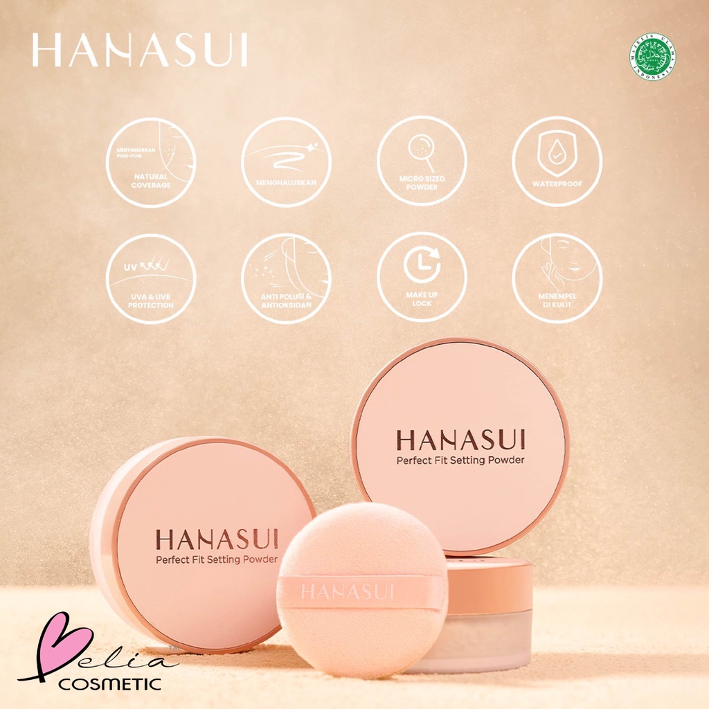 HANASUI Perfect Fit Setting Powder | Loose Powder | Bedak | BPOM #Vitamin_KU