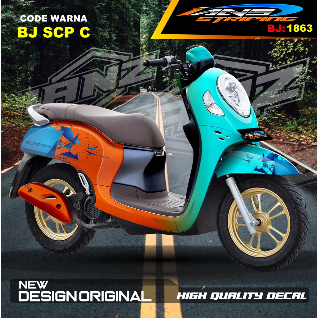 STICKER FULL BODY SCOOPY / STICKER ALL NEW SCOOPY / STIKER FULL BODY SCOOPY TERMURAH / STIKER MOTOR SCOOPY / STIKER MOTOR