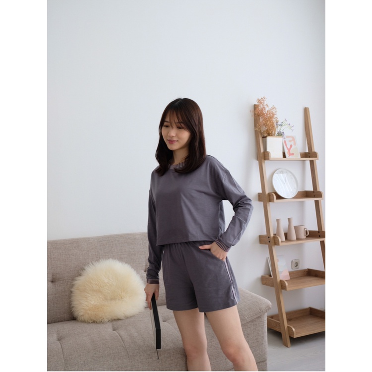 Kadaka P-0120 Set Sleepwear Tangan Panjang Wanita Detail List