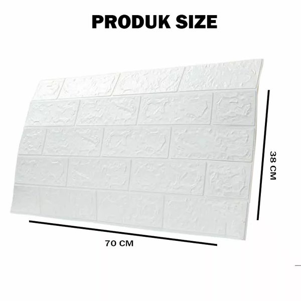 Sticker Dinding Wallpaper 3D Foam Tekstur Bata Anti Jamur Tahan Air