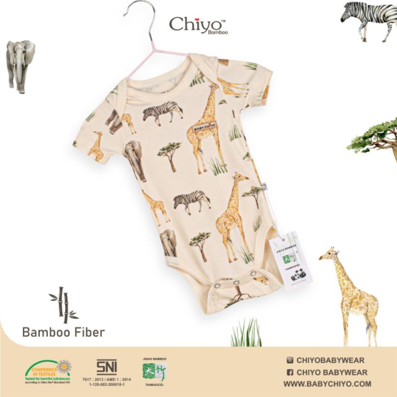 CHIYO BAMBOO SHORT JUMPER MOTIF PRINT