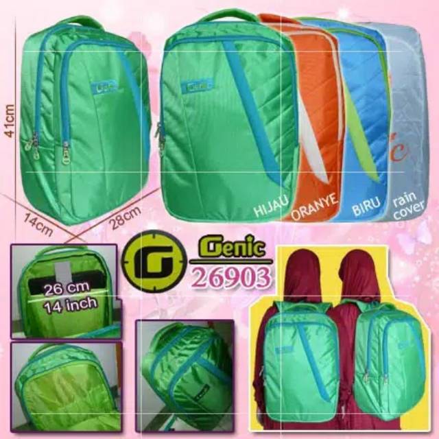 HARGA PROMO TAS GENIC/TAS RANSEL GENIC/TAS SEKOLAH GENIC/TAS RANSEL SEKOLAH GENIC