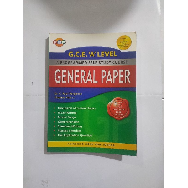 preloved buku impor General Paper GCE A Level
