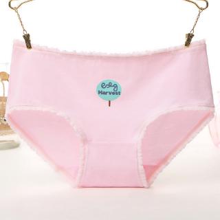 5Pcs Celana  Dalam  Brief Wanita dengan Bahan  Katun  dan 