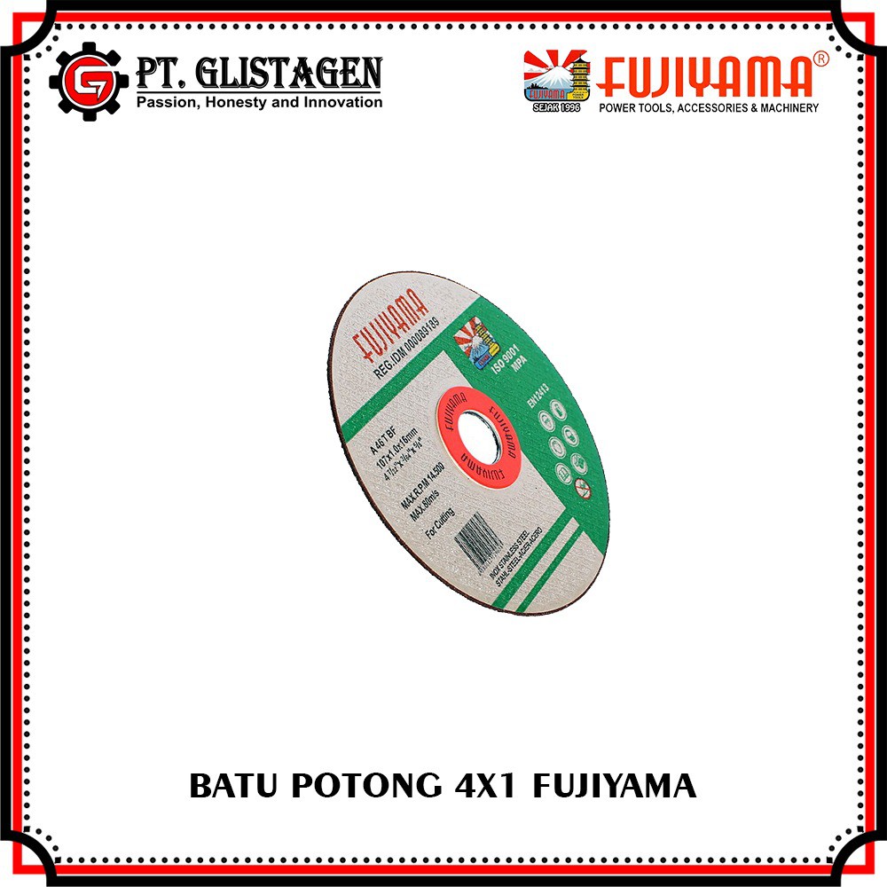 FUJIYAMA Batu Gerinda Potong Besi / Mata Gurinda / Cutting Disc 4x1