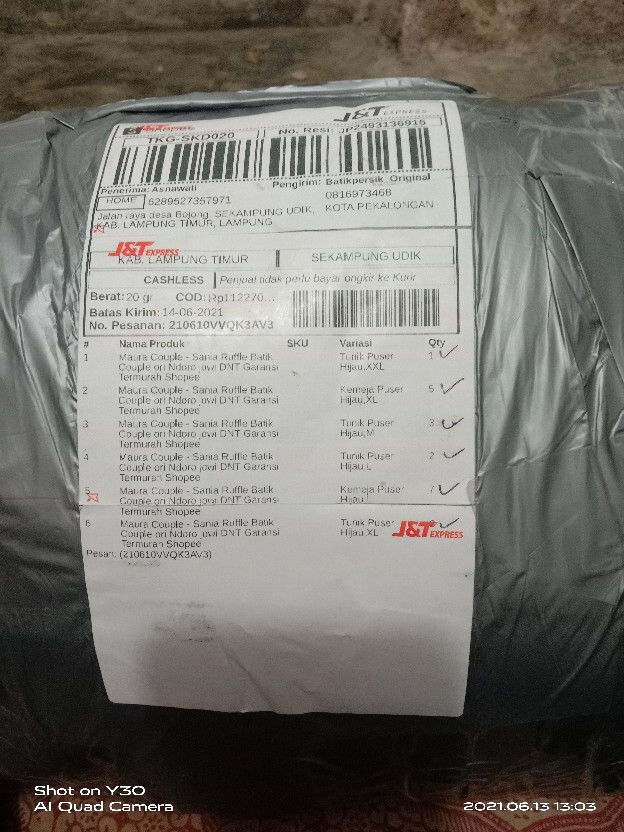 Maura Couple - Sania Ruffle Batik Couple Ori Ndoro Jowi Dnt Garansi Termurah Shopee