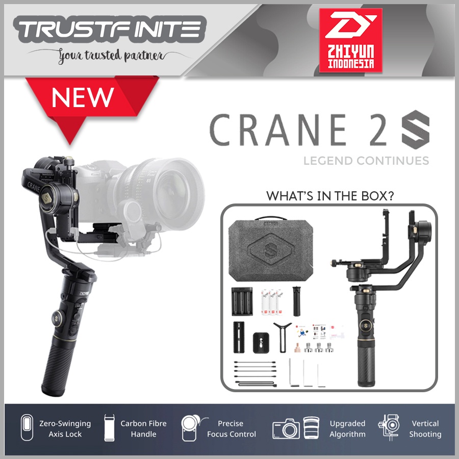 Zhiyun Tech Crane 2s Handheld Gimbal Stabilizer Garansi Resmi Shopee Indonesia