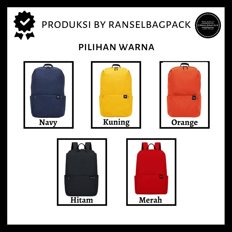 Tas Ransel - Backpack Punggung Bahu Travelling Outdoor Sekolah Kuliah Kerja Model Simple Casual Terbaru Kekinian Termurah  Multifungsi Stylish Backpack Perempuan Pria Wanita Laki-laki Cewek Cowok