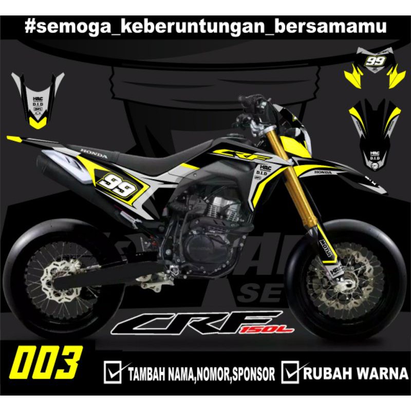 Sticker setiker stiker decal CRF 150 L- Fullbody-Dekal stiker Trail Supermoto laminasi glosy