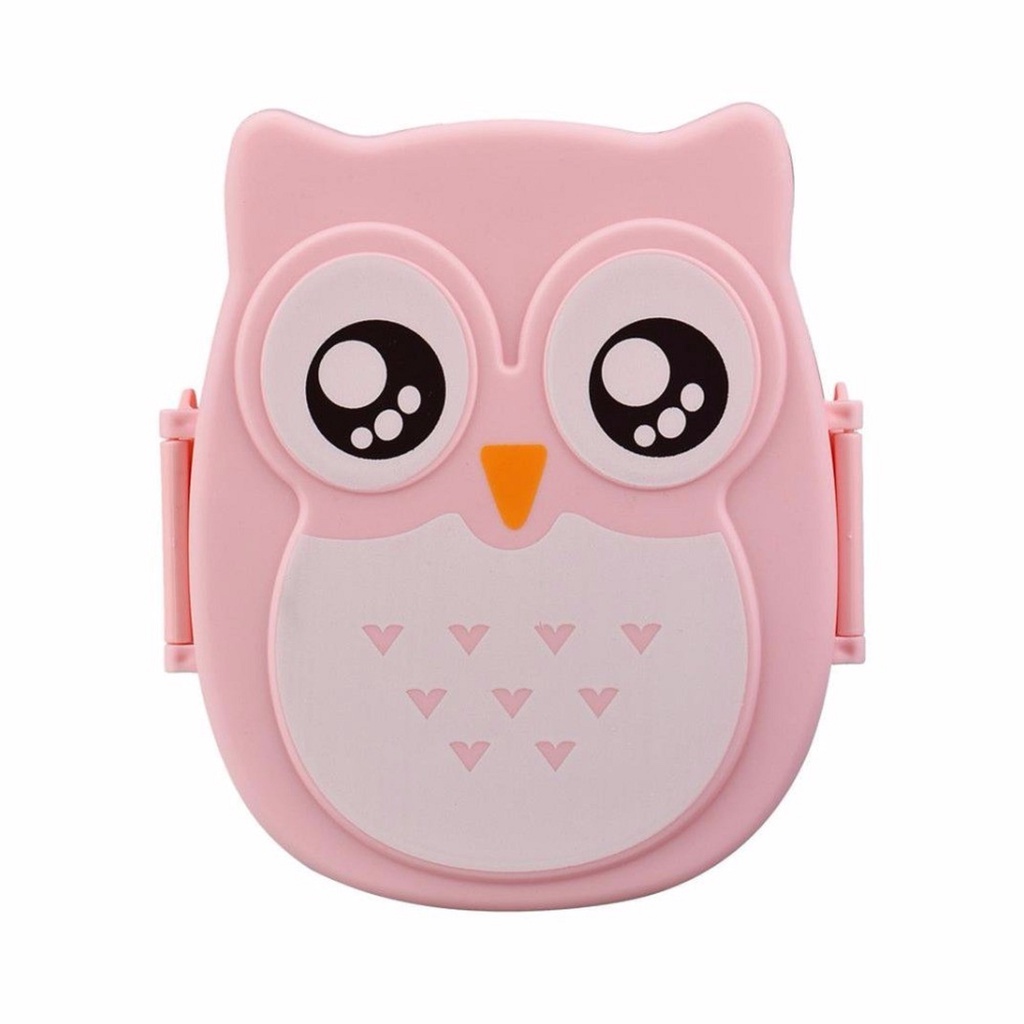 KOTAK BEKAL OWL TEMPAT MAKAN ANAK KARAKTER BURUNG HANTU ANAK LUCU LUNCH BOX